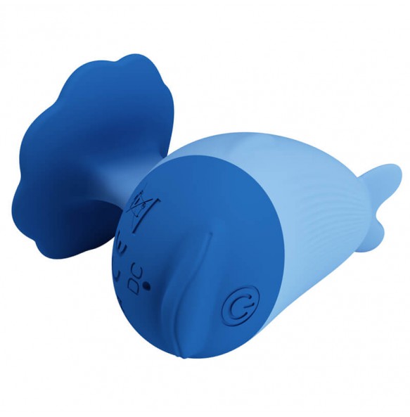 PRETTY LOVE - Dolphin Finger Vibrator (Chargeable - Blue)